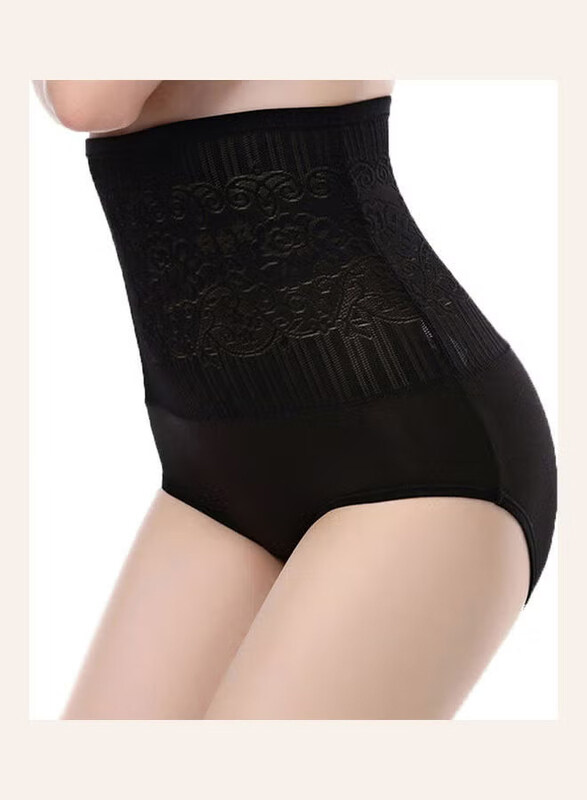 

Generic High Waist Seamless Hip Lift Shapewear Briefs, Black, X-Large