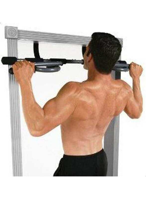 

Generic Door Fitness 2-in-1 Iron Gym, Silver/Black