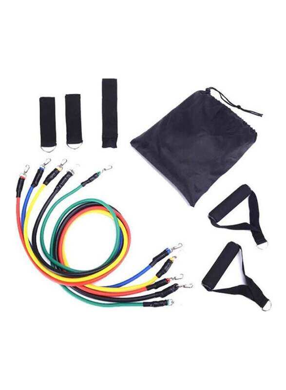 

Generic Knotted Straps Fitness Exercise Tube Rope, 11 Piece, Multicolour