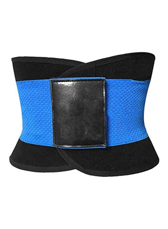 Cytheria Corset Abdomen Slimming Body Shaper Sport Girdle Belt, Medium, Blue/Black