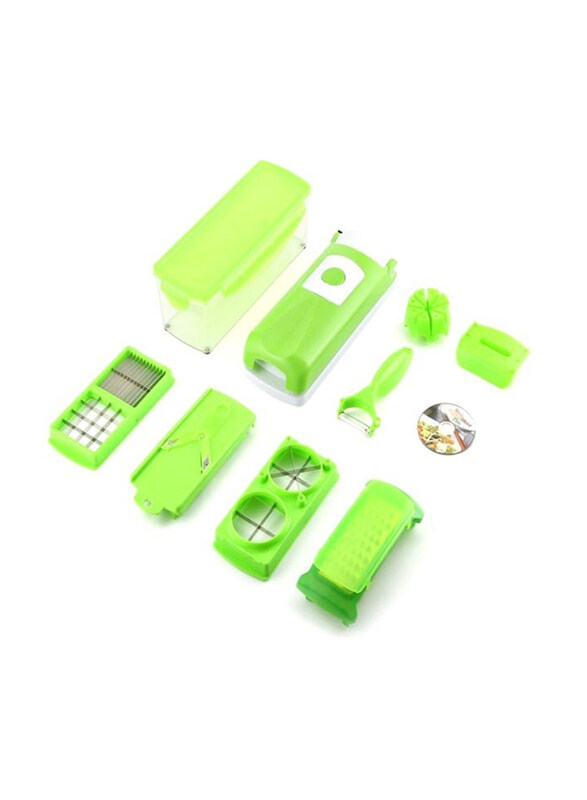 

Generic 12-Piece All-in-One Vegetable Slicer, Green
