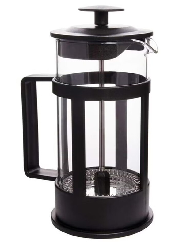 

DubaiGallery 0.8L French Press Coffee Maker, Clear/Black