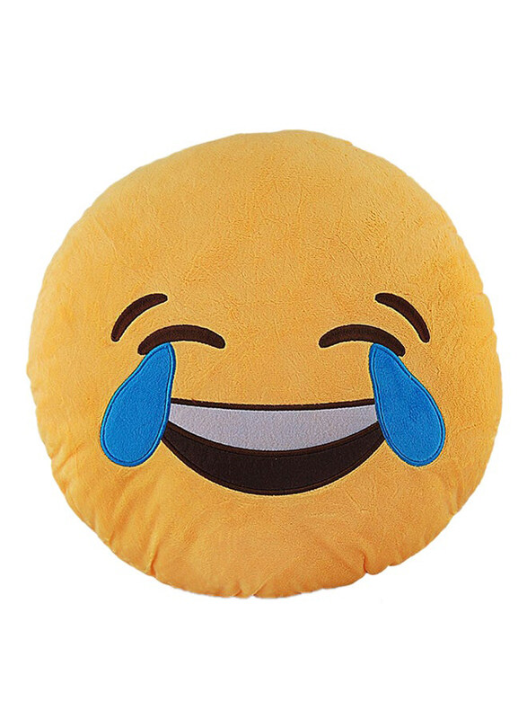 

Generic Cute LOL Smiley Emoji Pillow, Yellow