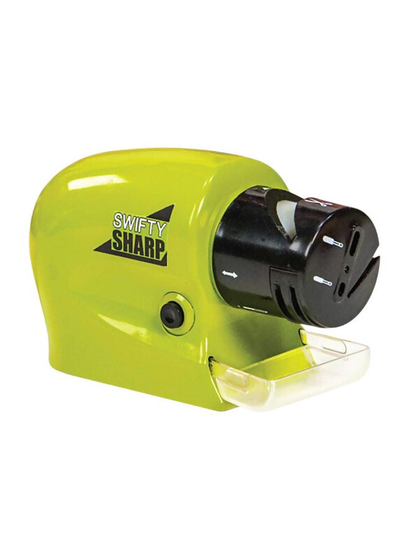 

Swifty Sharp Battery Operated Motorized Knife Sharpener, Green/Black