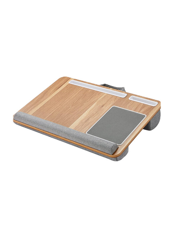

Universal DubaiGallery Lap Desk with Mouse Pad & Wrist Pad, Fits 17 inches Laptop, Beige/Grey