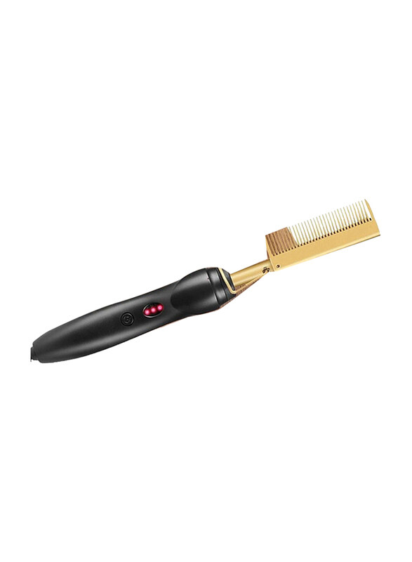 

DubaiGallery Electric Hot Heating Comb 2 in 1 Hair Straightener, Black