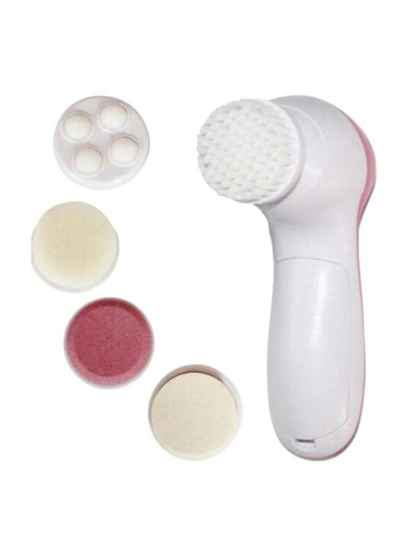 

Generic 5-In-1 Electric Facial Cleaner Set, Pink/White