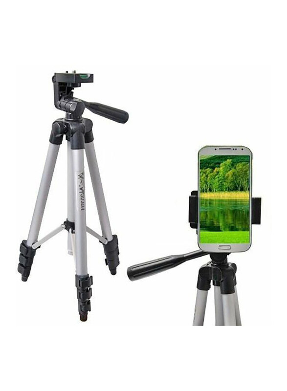 

NA Digital Camera Camcorder Adjustable Tripod, Silver/Black
