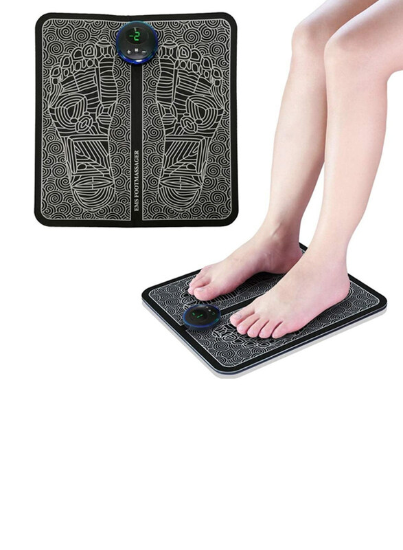 

DubaiGallery EMS Electric Leg Foot Muscle Stimulator Pressure Pain Relief Relaxing Foot Massager Mat, Black