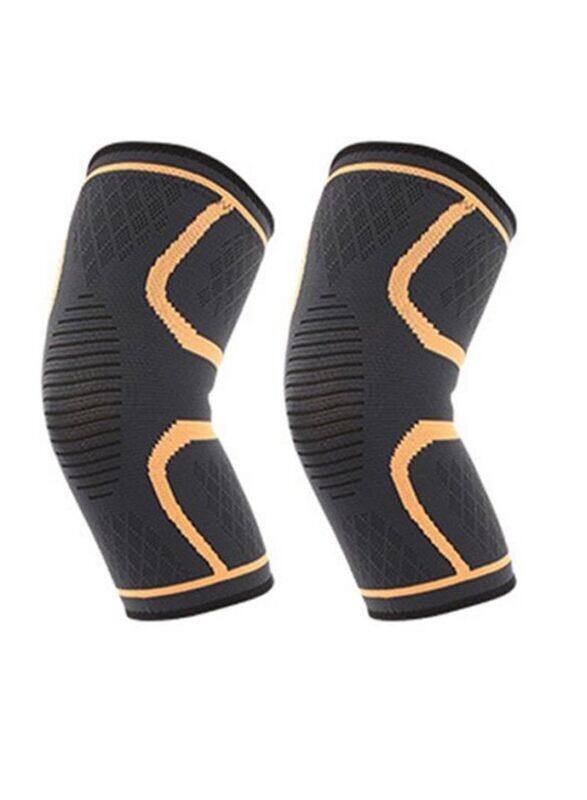

Generic Football Protective Knee Pad, 1 Pair, X-Large, Yellow/Black
