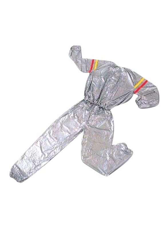 Sauna Suit Set, Large, 2 Pieces, Grey