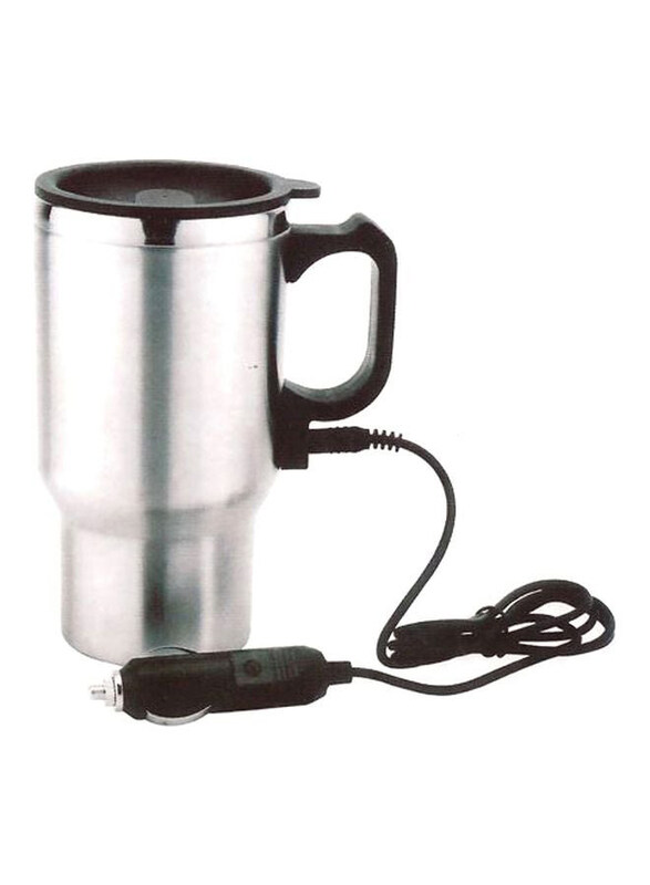 

Generic 1-Piece Electric Coffee Mug, Silver/Black