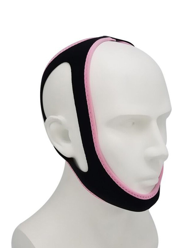 

Generic Unisex Anti Snore Stop Jaw Belt Support, 30g, CDH2415929, Black/Pink