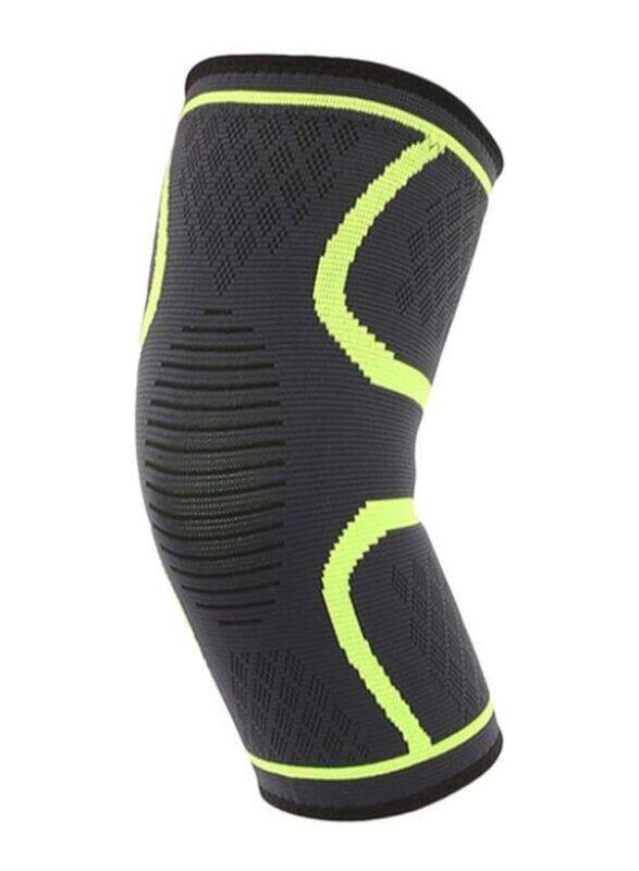 

Generic Non-Slip Sports Protective Knit Knee Pad, Large, Grey/Green