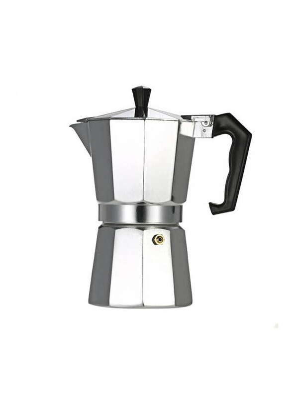 

Generic 3-Cup Aluminum Espresso Percolator Coffee Stovetop Maker Mocha Pot For Use On Gas Or Electric Stove, Silver