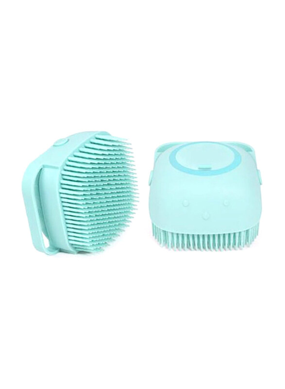 

Generic Silicone Shower Brush With Soap Dispenser, Light Blue, 1 Piece