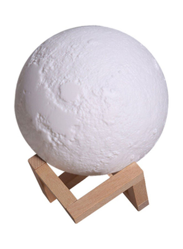 

Generic 3D Moon Shape Portable Humidifier with Night Light, H24202-1-su, White