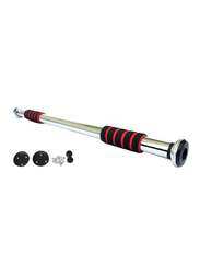 Doorway Pull Up Bar, Silver/Red