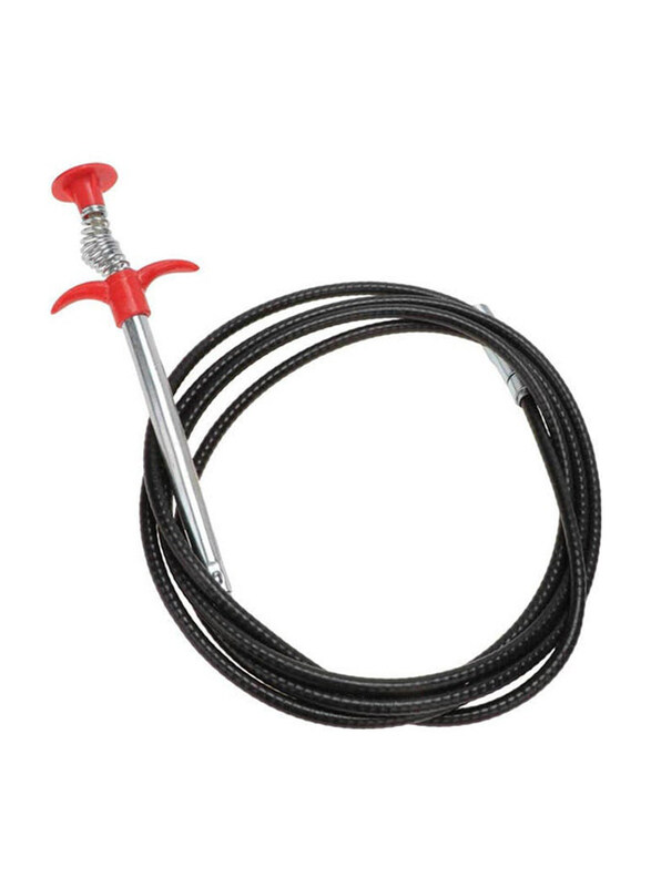 

Generic 160cm Pipe Dredging Tools Drain Snake Drain Cleaner, Red/Black