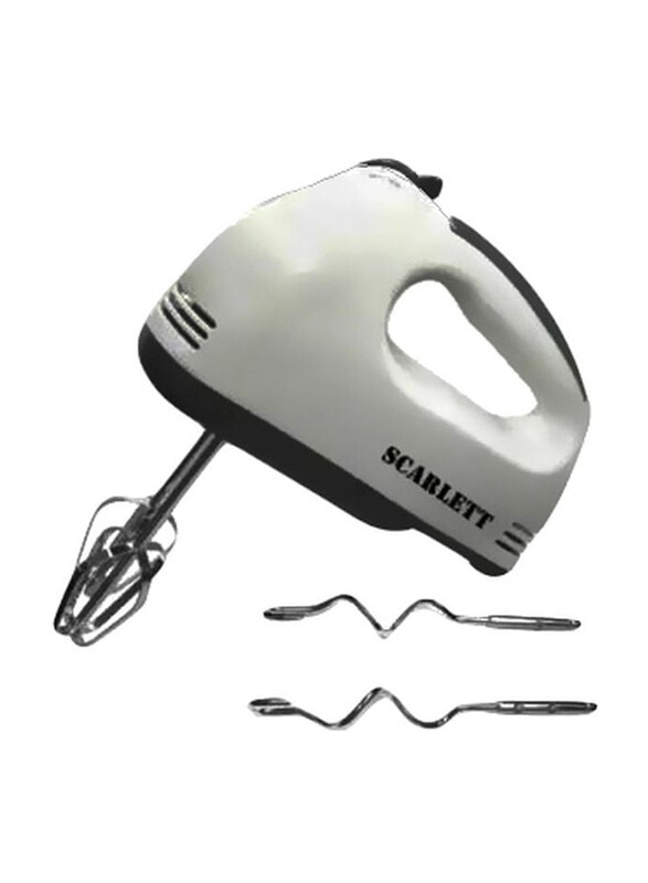 

Scarlett Electric Hand Mixer with 4-Attachment, HE-133, White