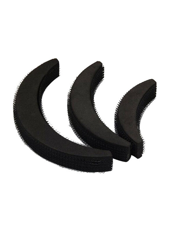 

Generic Crescent Moon Shaped Hair Styling Bump Set, Black, 3 Pieces