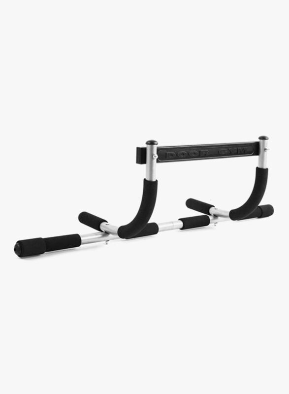 Multi-Functional Pull Up Exercise Door Bar, Grey/Black