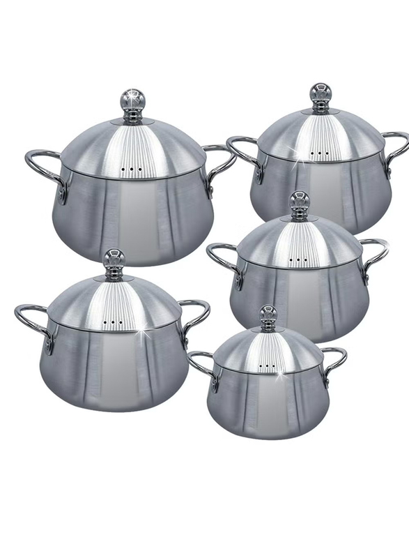 

Generic 10-Piece Cookware Set, Silver
