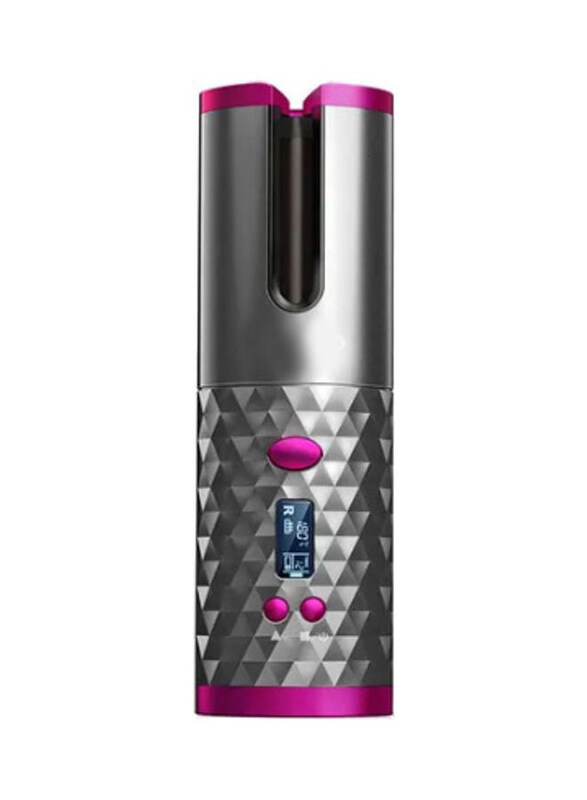 

Generic Rechargeable Hair Curler, 18cm, Grey/Pink
