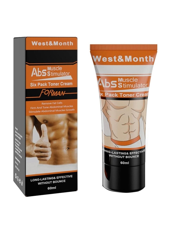 

West&Month Men's Abs Muscle Stimulation Cream, 60ml