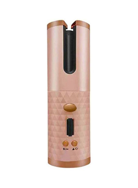 

EzzySo Portable Wireless Automatic Hair Curler, Rose Gold
