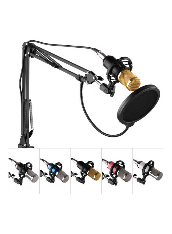 

Generic Professional Condenser Microphone Kit with Mic, D9050BG, Multicolour