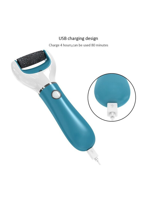 

Generic Electric Callus Remover Pedicure Tools, 22 x 10 x 4.5cm, Blue/White