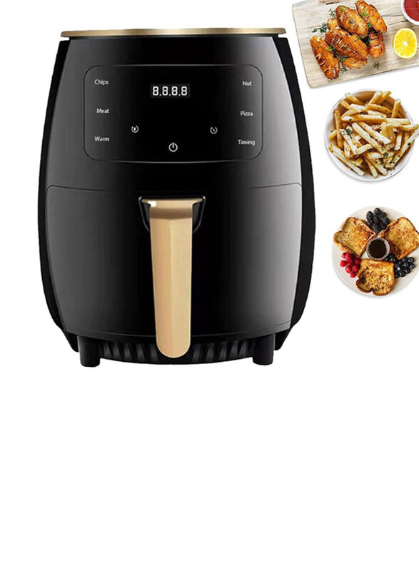 

Silver Crest 6L Electric Extra Large Capacity Airfryer with Digital LED Touch Screen, 2400W, Black