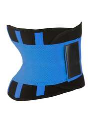 Cytheria Corset Abdomen Slimming Body Shaper Sport Girdle Belt, Medium, Blue/Black