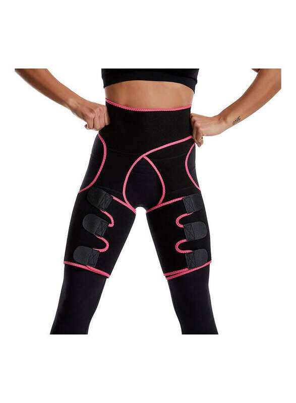 

Generic 3-In-1 Lift Hip Tummy Belt, 20cm, Pink/Black