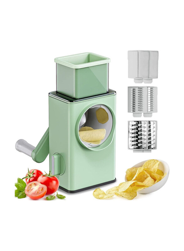 

DubaiGallery Multifunctional Vegetable Cutter Online Manual Cheese Grater Slicer for Kitchen Potato Shredding Vegetable Slicer, Green