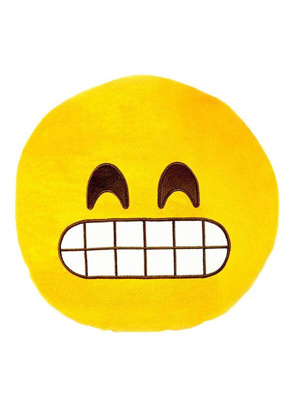 

Generic Grimacing Emoji Pillow, Yellow