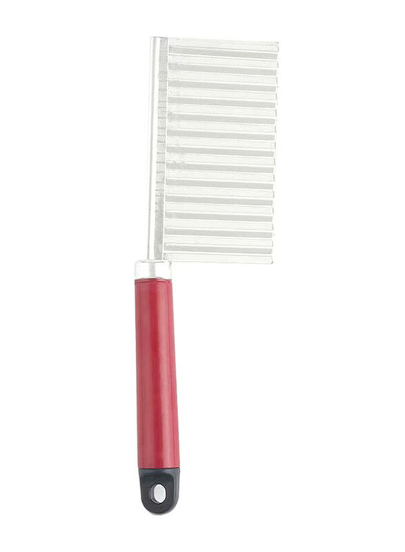 

Generic Stainless Steel Potato Slicer, Red/Silver