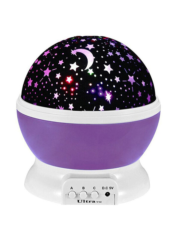 

Generic Star Ball Rotation Projection Lamp, Purple/Black