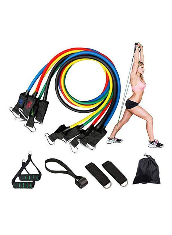 

Chanvoo Resistance Bands Set With Handles, 8-Inch, Black