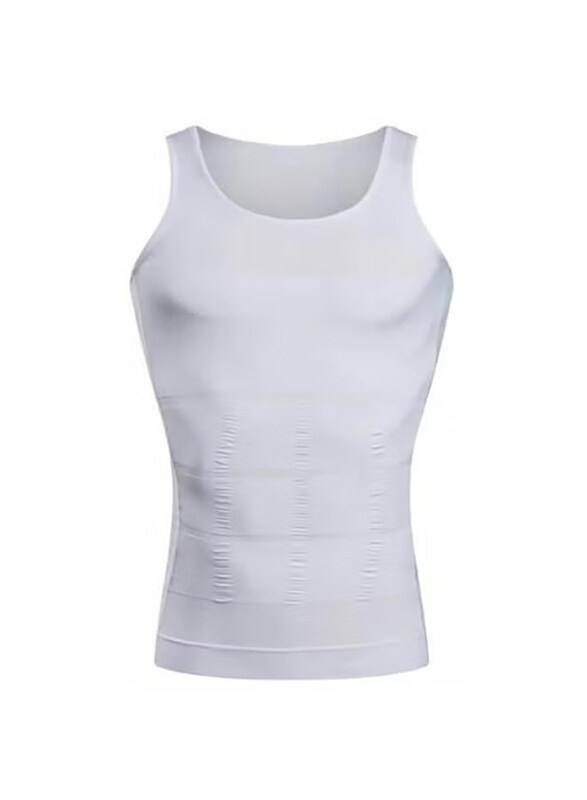 

Generic Slimming Body Shaper Undershirt, White, Large