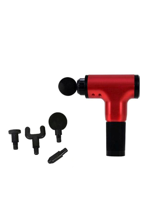 

Cool Baby Electric Massage Gun with 4 Different Heads, Red