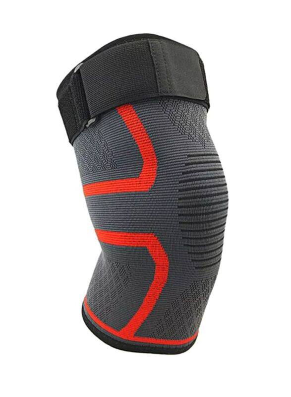 

Generic Single Wrap Stabilizer Knee Pad, Large, Red/Grey