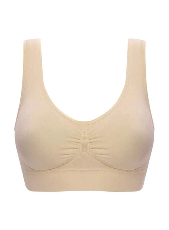 

Generic Push Up Bra Sport Bra T Shirt Bra, Beige