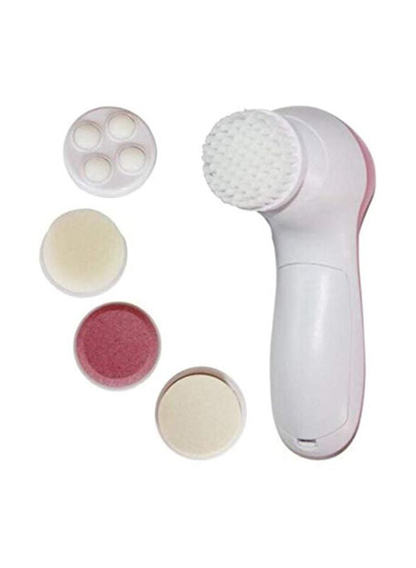 

Beauty 5-In-1 Exfoliation Massager, White/Pink, 1 Piece