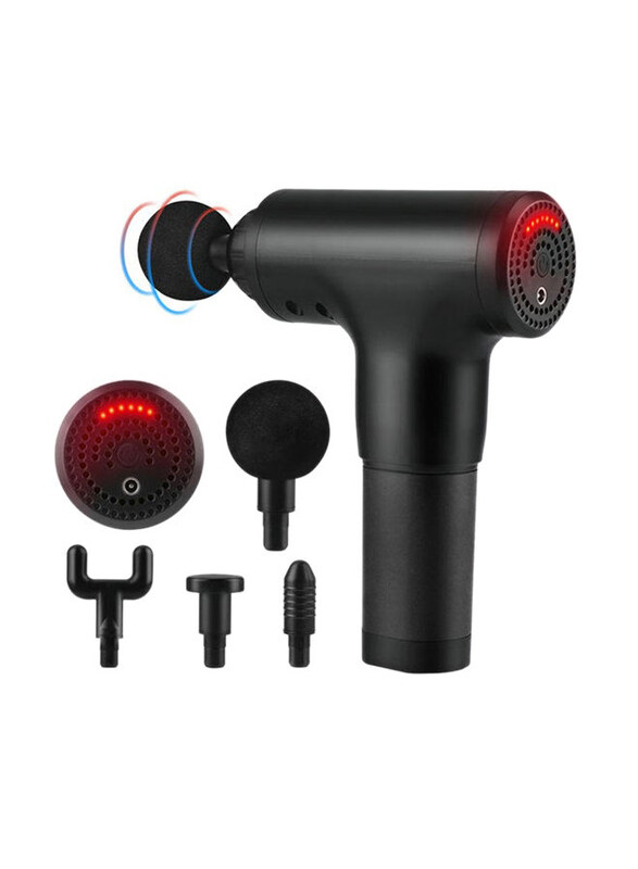 

Generic 6-Level Variable Frequency Vibration Muscle Massage Gun, Black