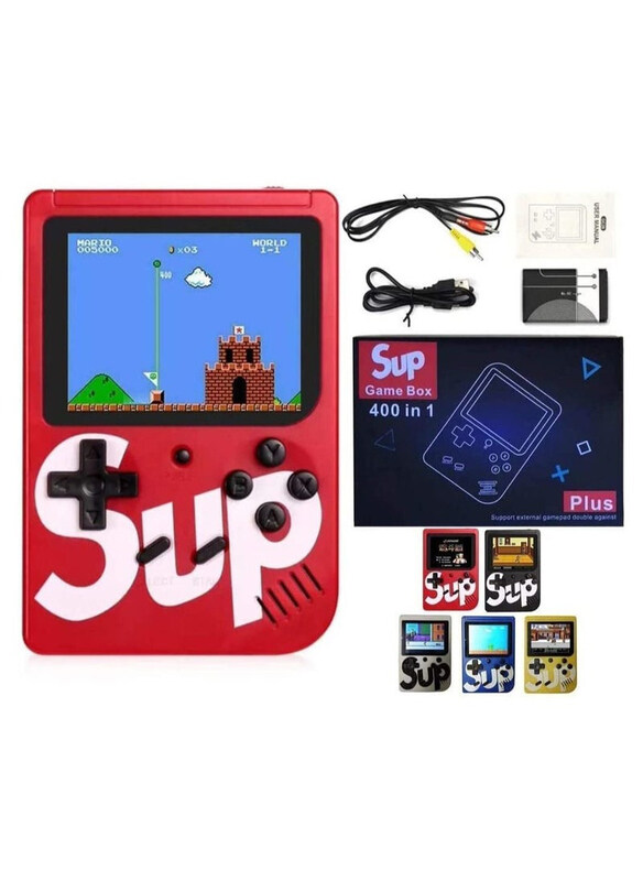 

Sup Game Box 400 In 1 Games 3.0 Inch Pocket Handheld Game Console, Red