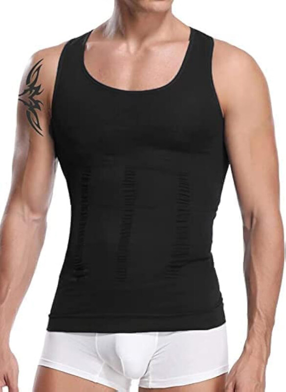 

Classic Thermal Sleeveless Slimming Undershirt, Small, Black