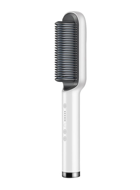 

Generic Fancy Hair Straightener Brush, HS0009, White/Black