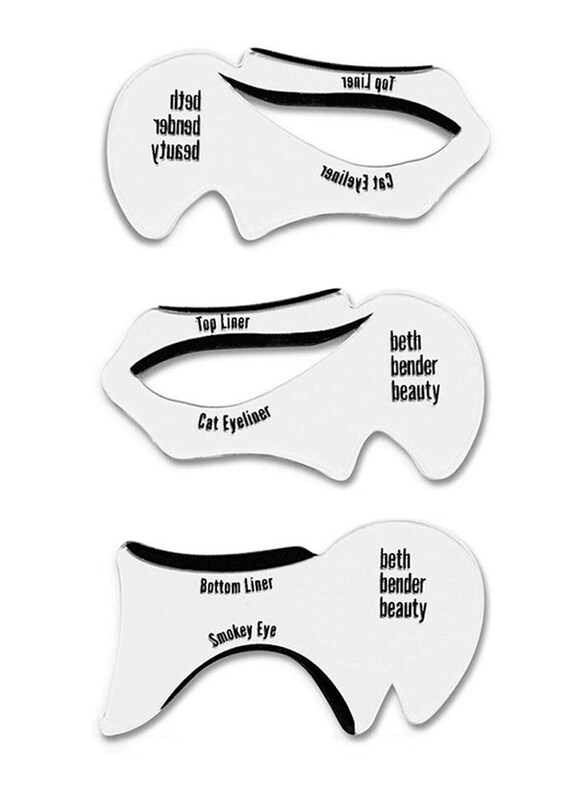 

Generic 3-Piece Cat Eyeliner And Eyeshadow Stencil, Black